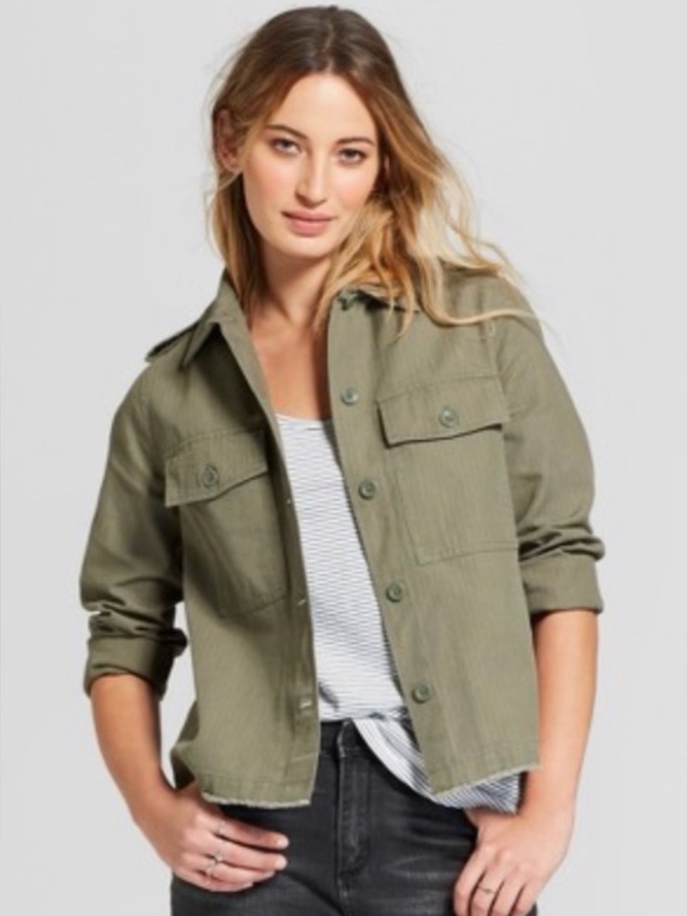 Universal Thread SZ XXL Military-Inspired Olive Green Field Jacket - Picture 1 of 5